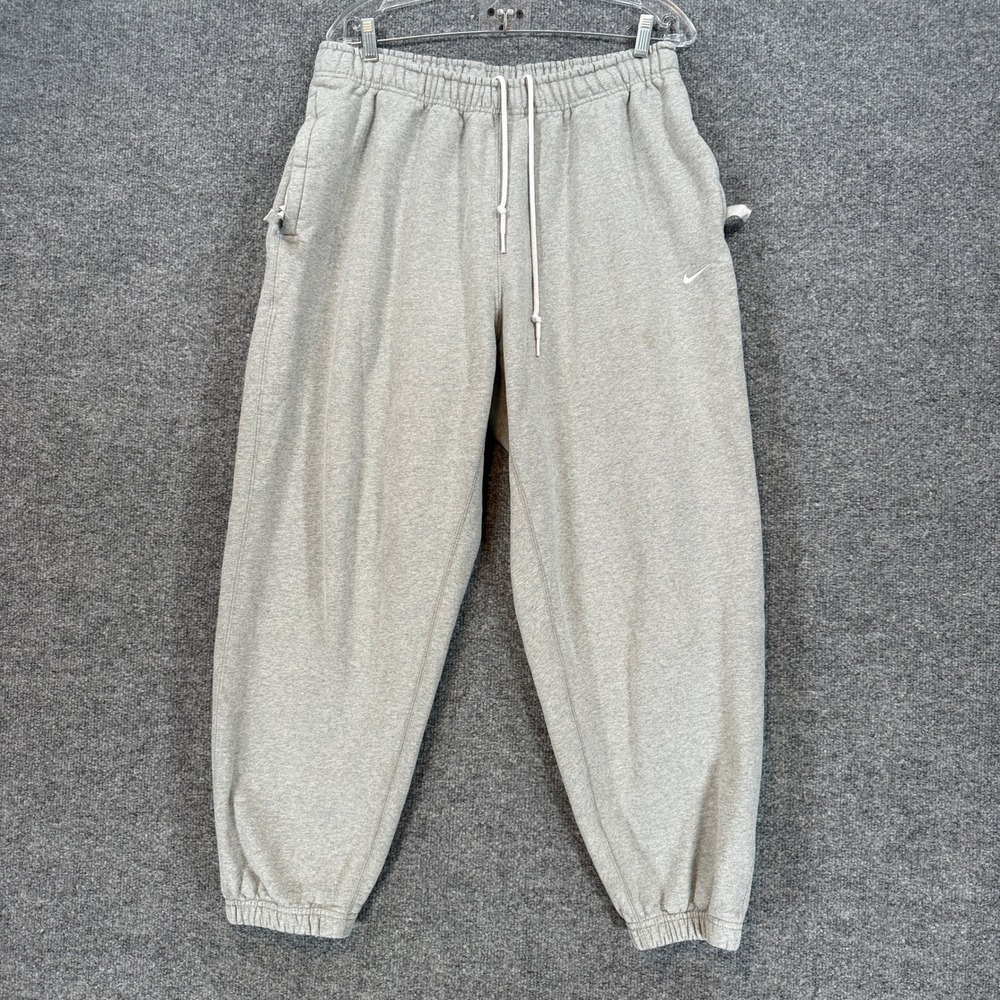 Nike Sweatpants Mens Large Gray Phoenix Fleece Casual Baggy Joggers Zip Pockets